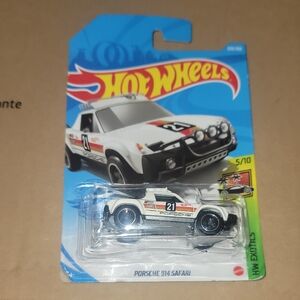 Porsche 914 Safari Toy Car - White and Black
